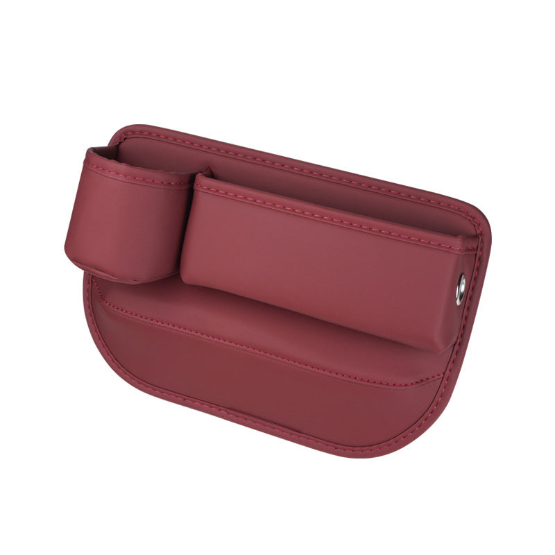 Car seat gap organizer with cup holder