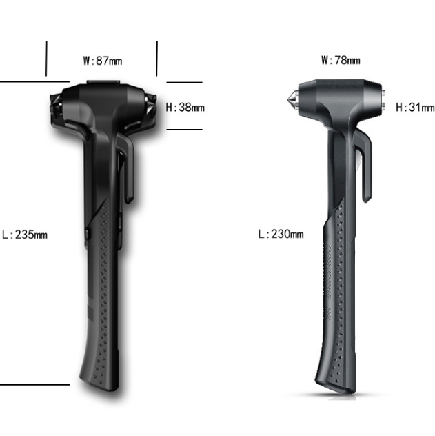 Safety hammer dimensions
