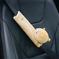 Kids plush animal seat belt cover