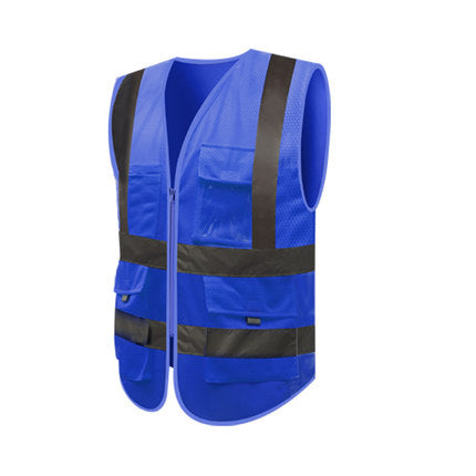 High-visibility reflective safety vest