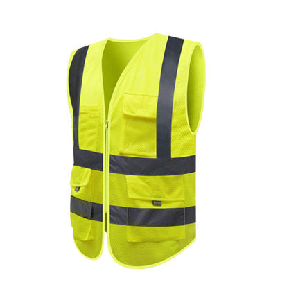 High-visibility reflective safety vest