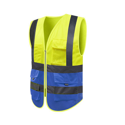 High-visibility reflective safety vest