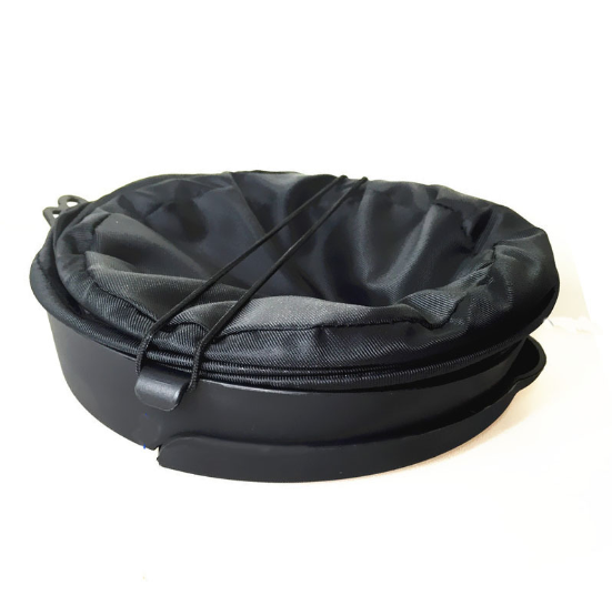Car trash bin folded flat
