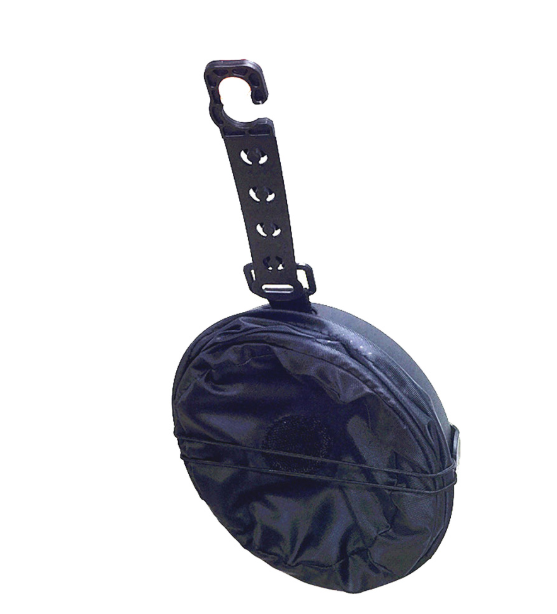 Car trash bin with hanging strap