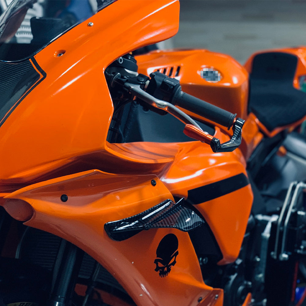Motorcycle winglet kit carbon look