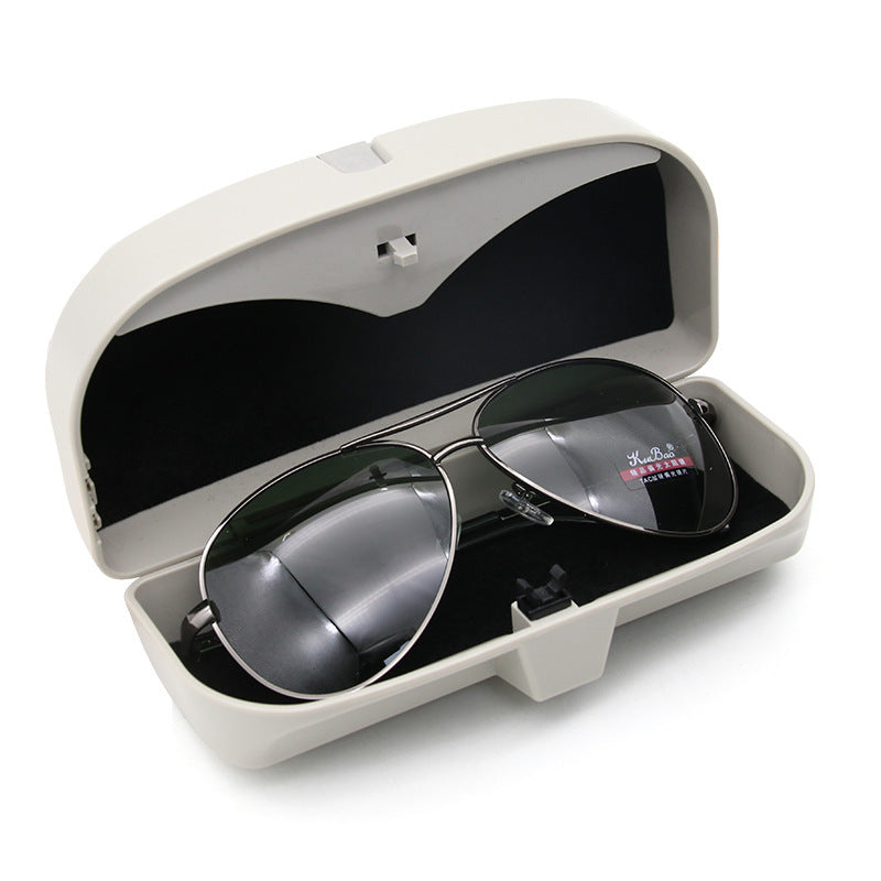Car sun visor glasses case