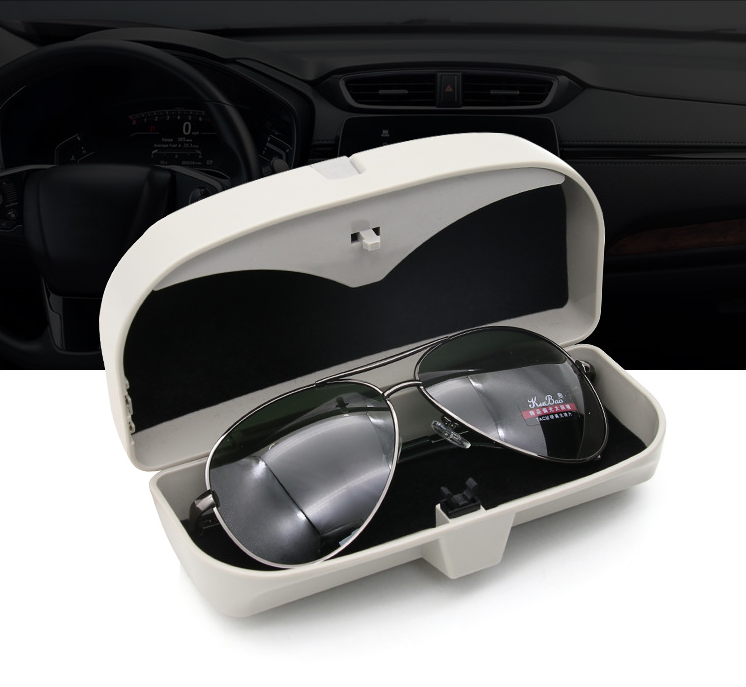 Car sun visor glasses case
