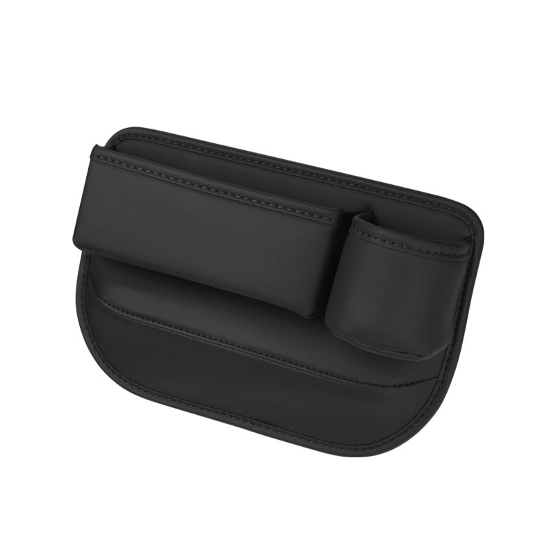 Car seat gap organizer with cup holder