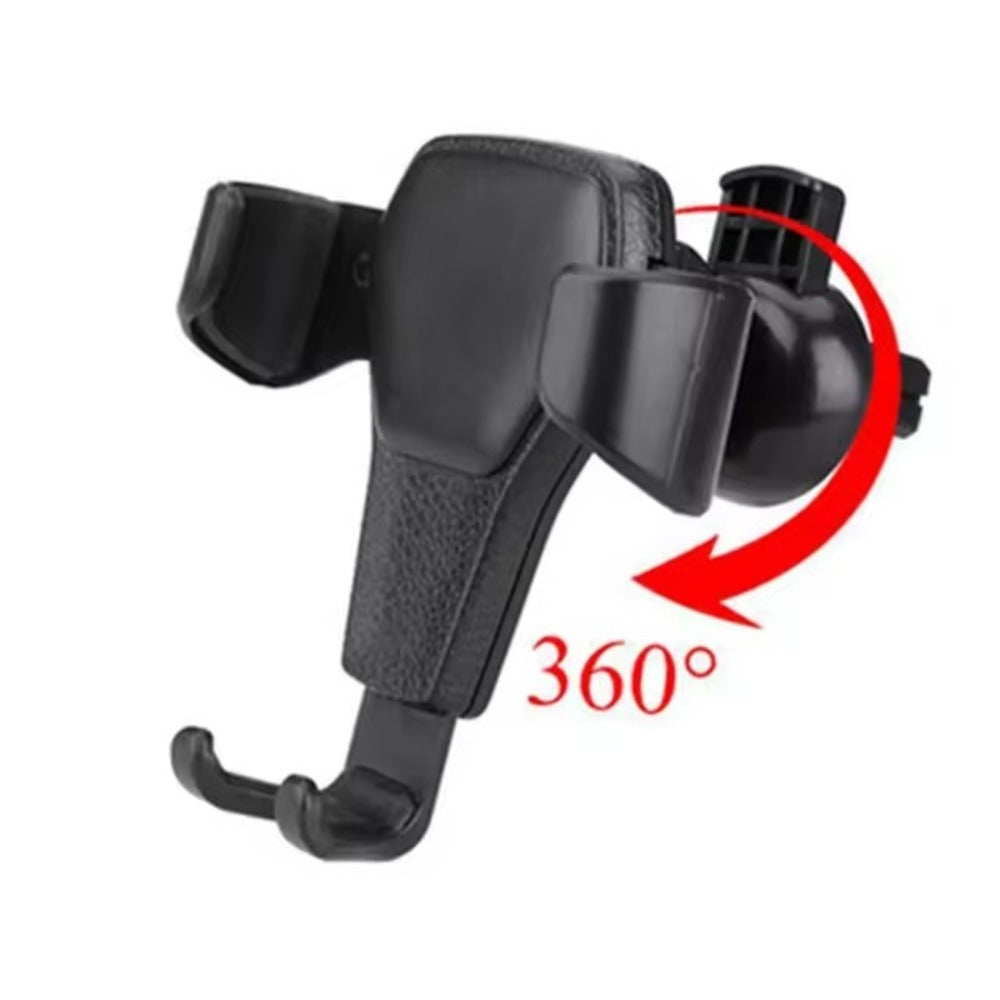 Black 360 degree rotating phone holder