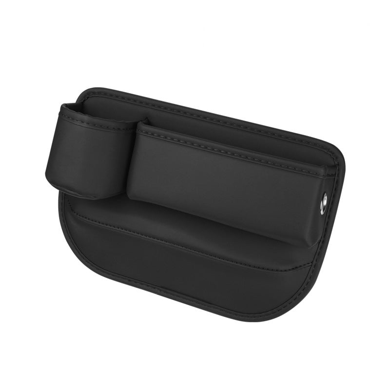 Car seat gap organizer with cup holder