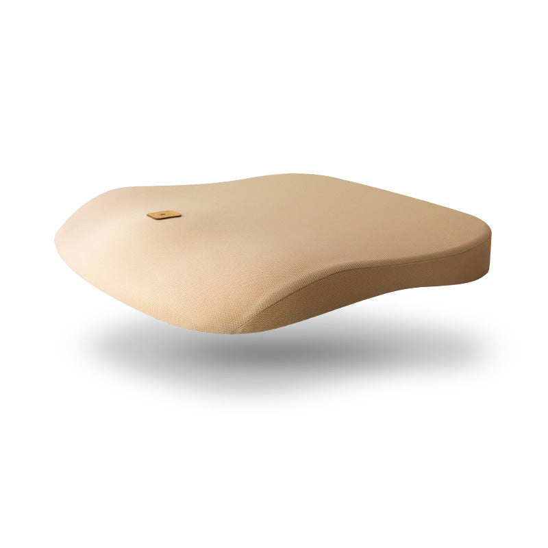 Apricot memory foam car seat cushion