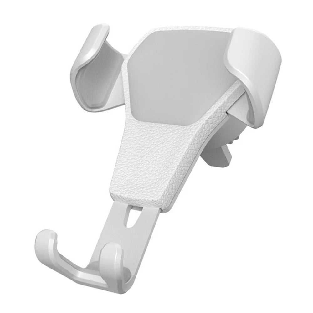 White gravity phone holder
