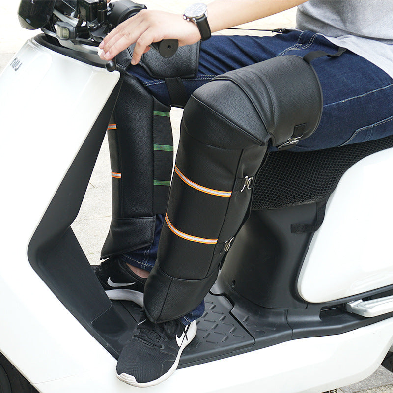 Motorcycle windproof leg warmers