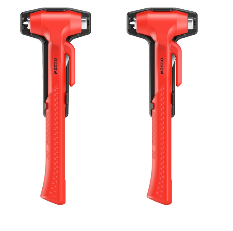 Pair of red safety hammers