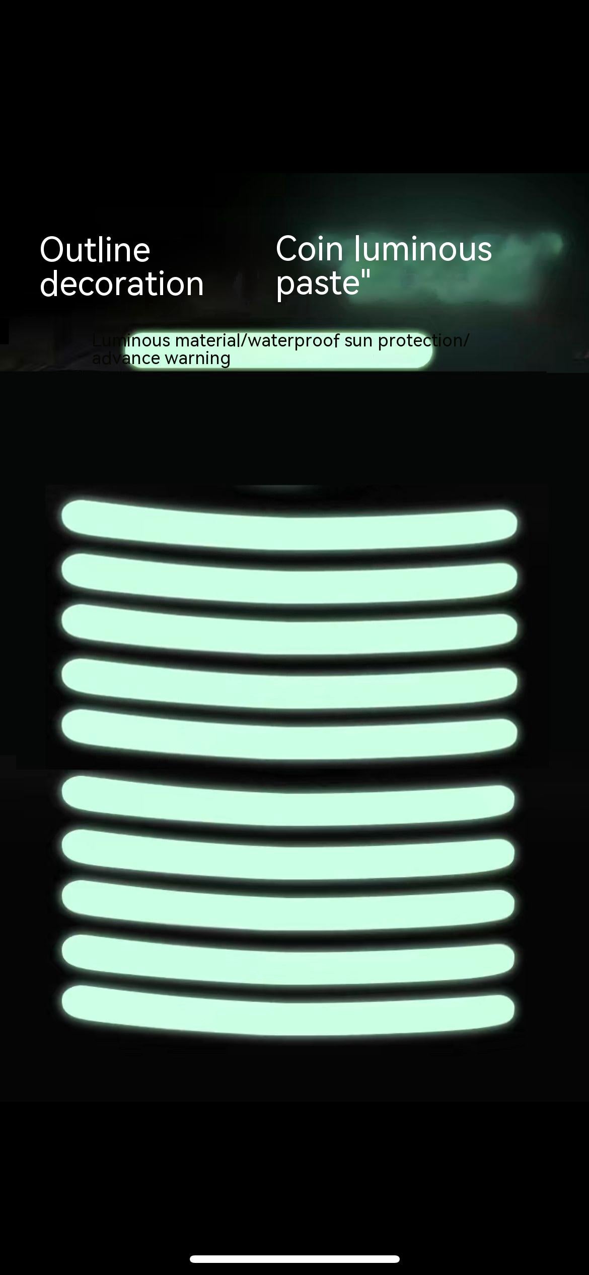 Reflective wheel rim stickers