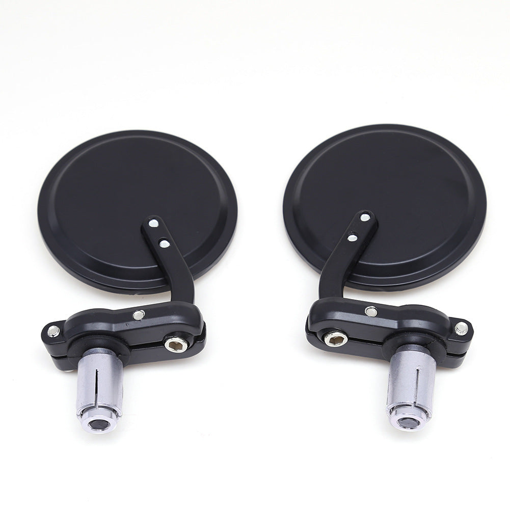Round motorcycle bar-end mirrors