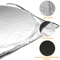Silver reflective windshield sun shade