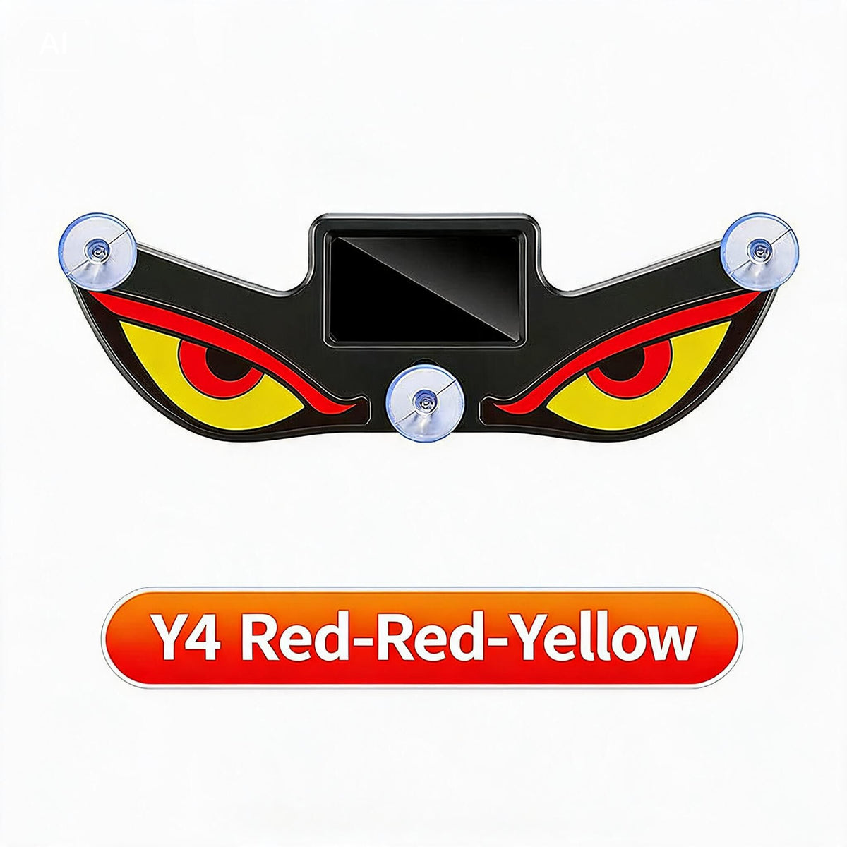 Devil eyes light red frame with yellow eyes