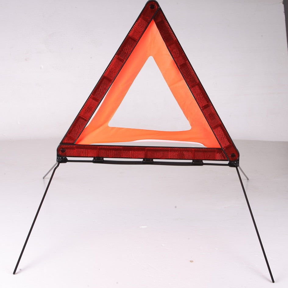 Foldable car warning triangle