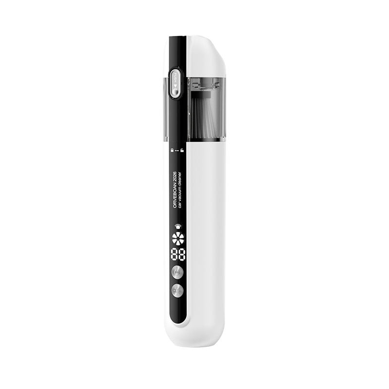 Handheld car vacuum in moonlight white