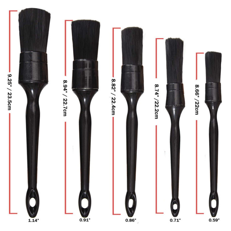 Car detailing brush set