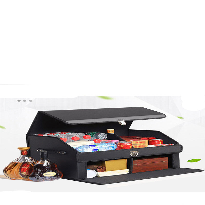 Trunk organizer with open lid