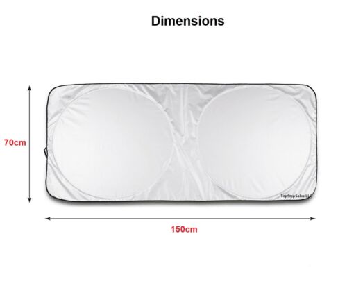 Sun shade dimensions 150 x 70 cm