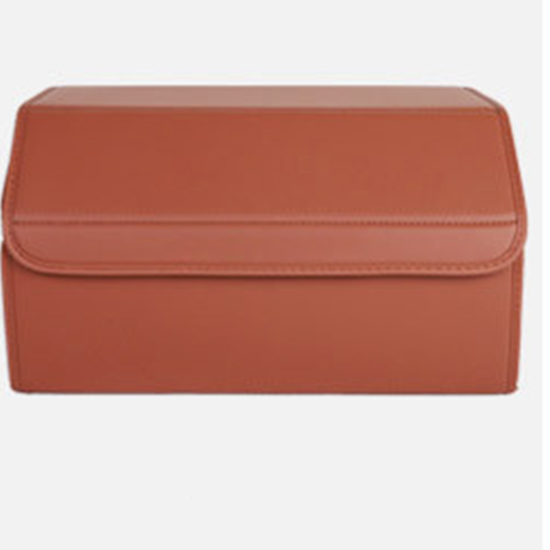 Brown trunk organizer