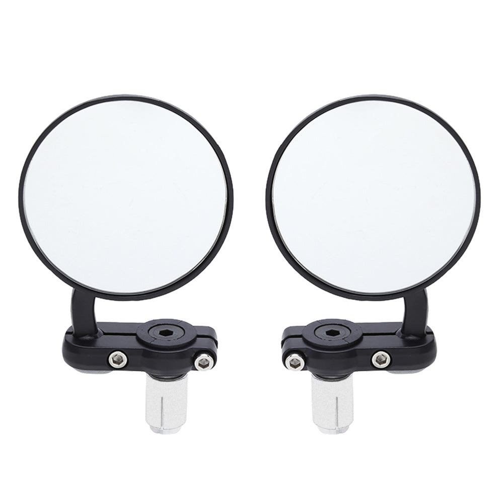 Round motorcycle bar-end mirrors